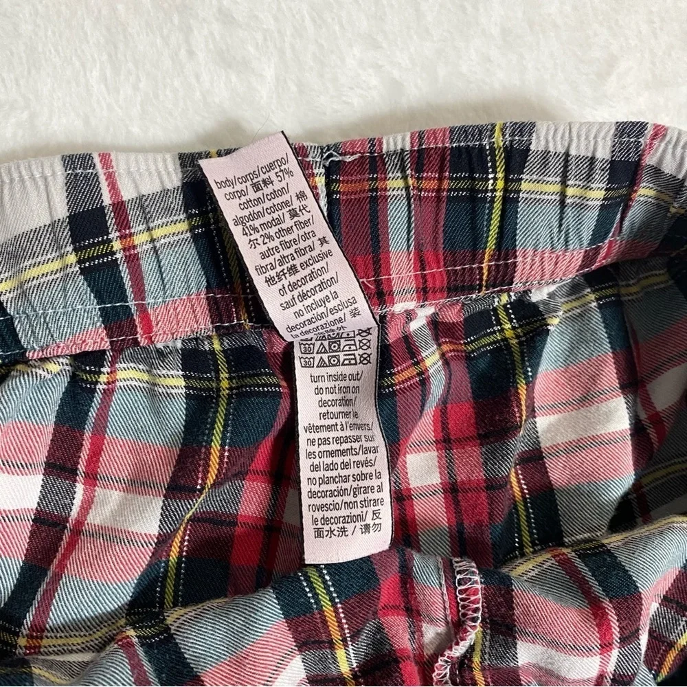 Victoria's Secret Women's Pajama‎ Pants Size Large Plaid Drawstring Sweats